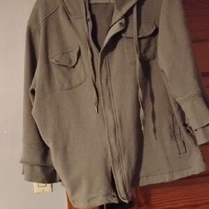 Women's Olive Green Hooded Sweatshirt